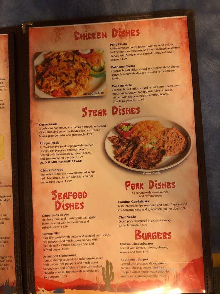 Fiesta Mexican Restaurant - Somerset, MA menu_pic