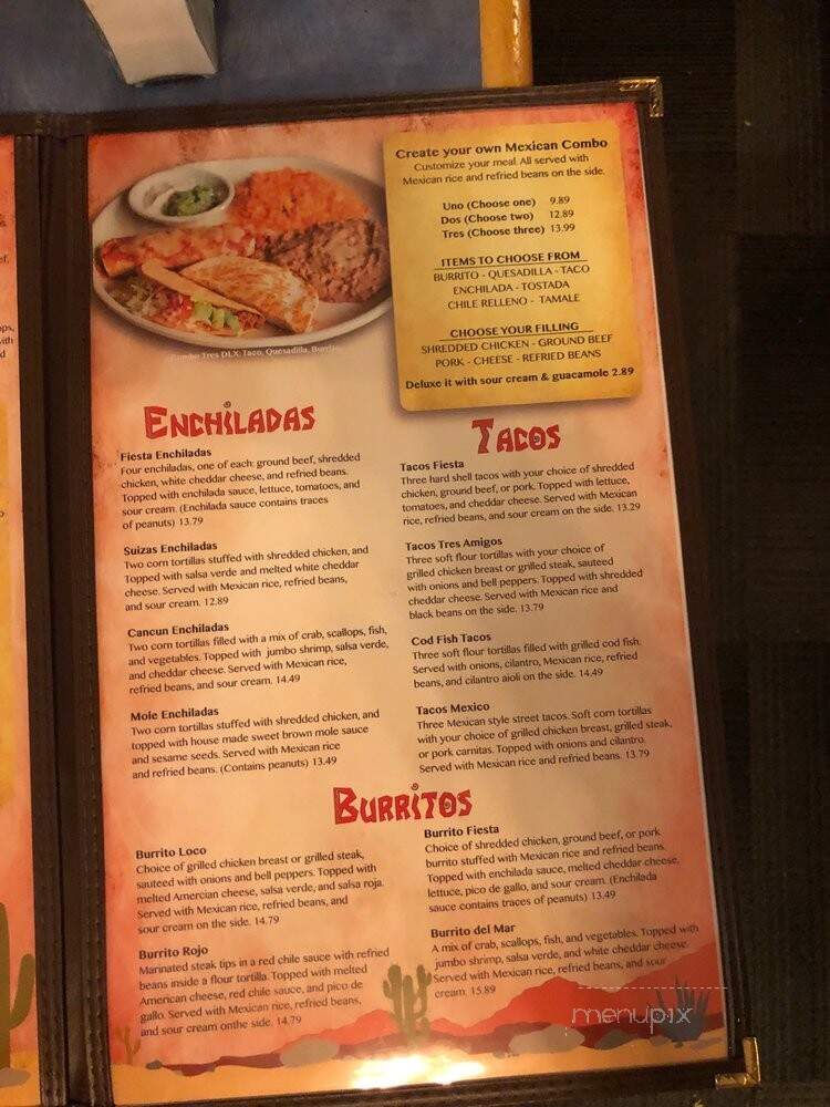 Fiesta Mexican Restaurant - Somerset, MA menu_pic