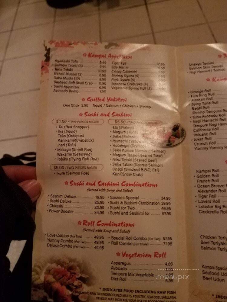 Kampai Sushi & Steak - Lithonia, GA menu_pic