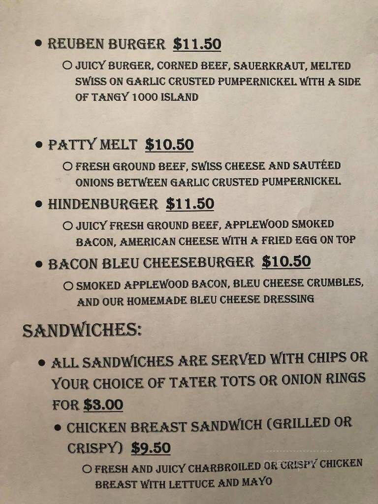 Bierstube - Hastings, MN menu_pic