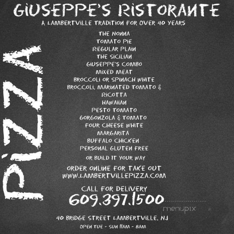 Giuseppe's Pizzeria - Lambertville, NJ