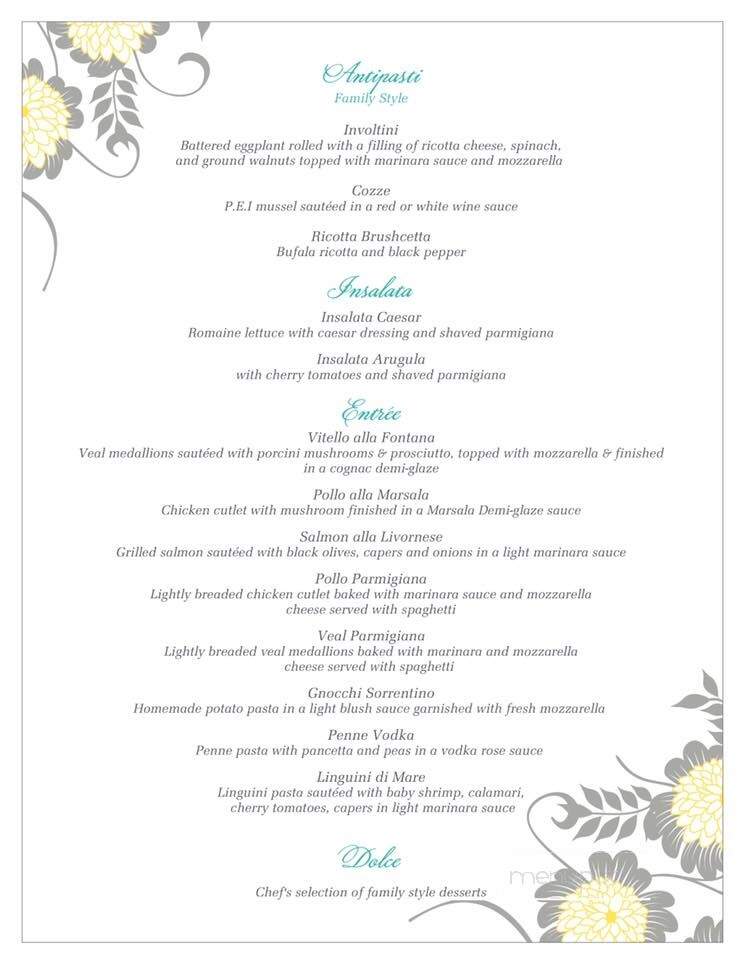 La Fontana Del Mare Inc - Strathmere, NJ menu_pic