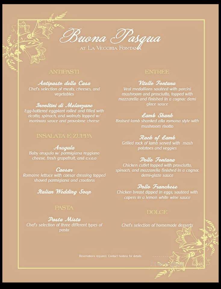 La Fontana Del Mare Inc - Strathmere, NJ menu_pic