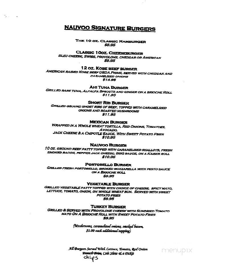 Nauvoo Grill Club - Fair Haven, NJ menu_pic