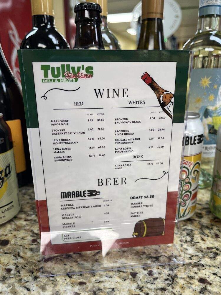 Tully's Market - Albuquerque, NM menu_pic