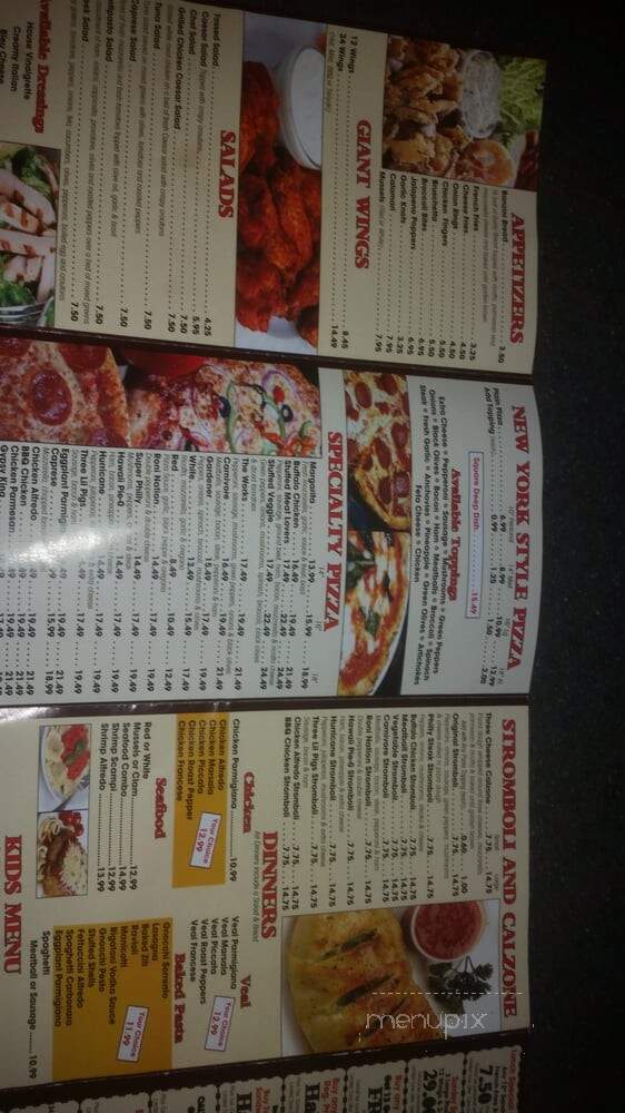 Italian Bistro - Summerville, SC menu_pic