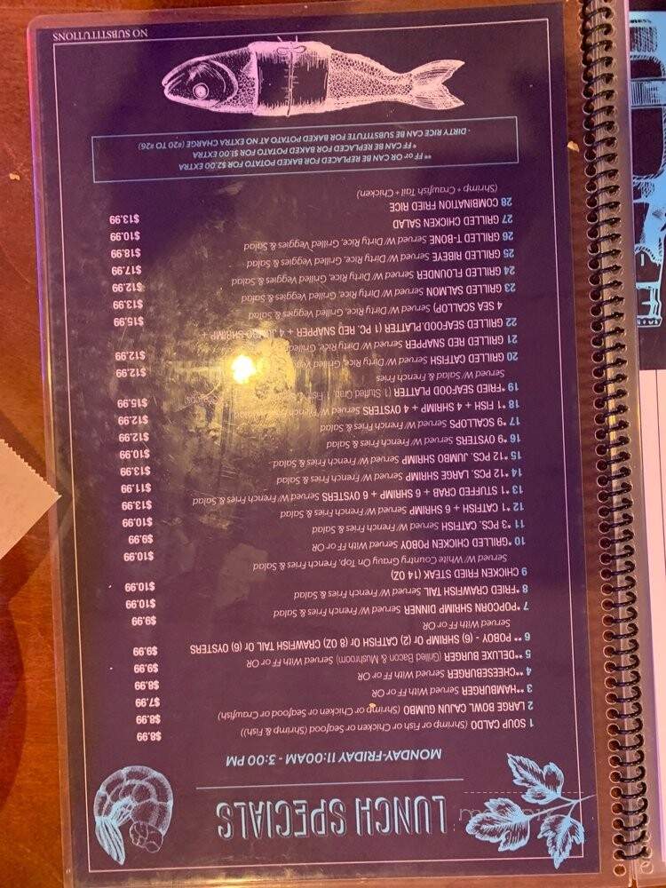 Baytown Seafood - Missouri City, TX menu_pic