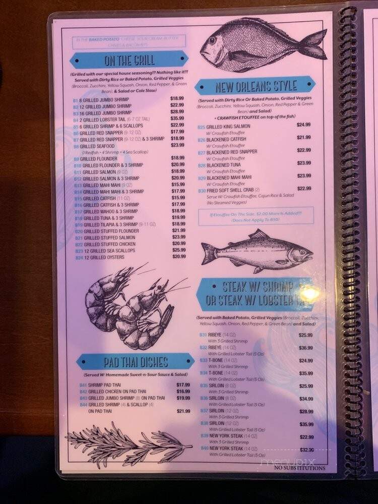 Baytown Seafood - Missouri City, TX menu_pic