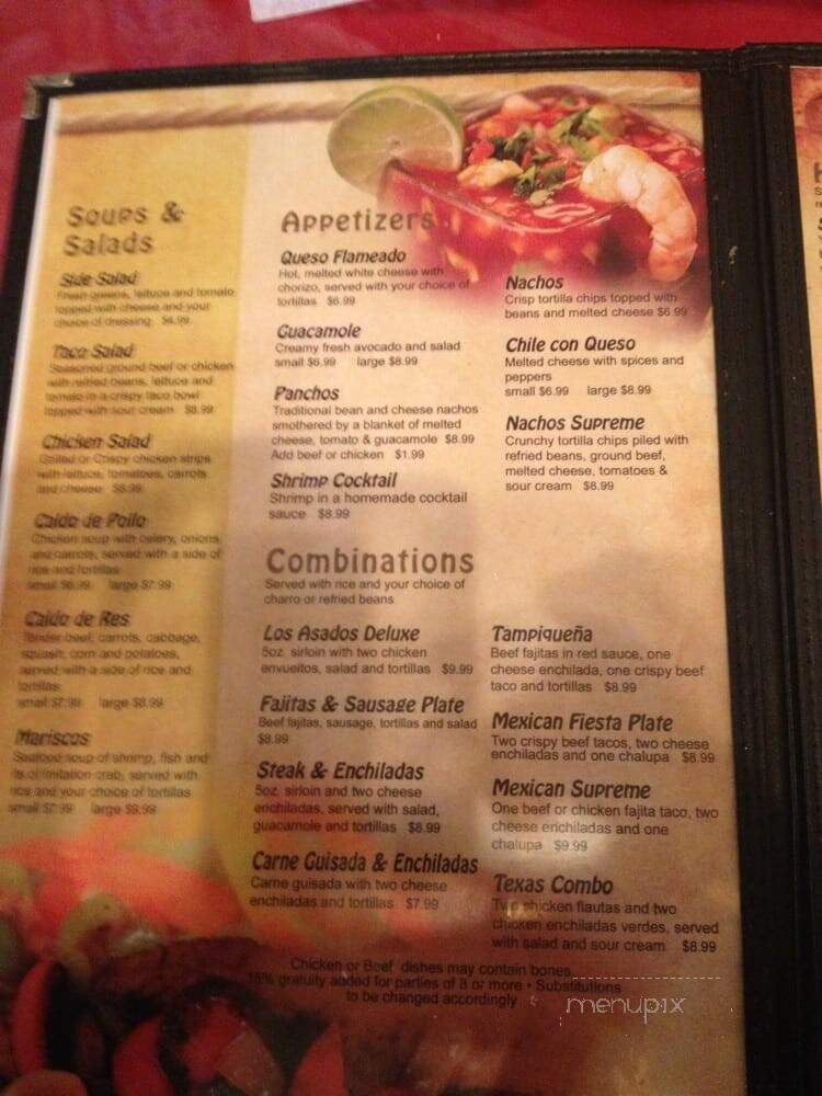 Los Asados - Harlingen, TX menu_pic