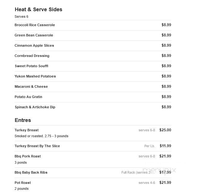 Honeybaked Ham Co - Newport News, VA menu_pic