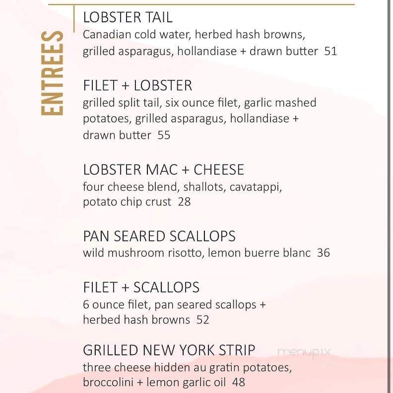 Pier 500 - Hudson, WI menu_pic