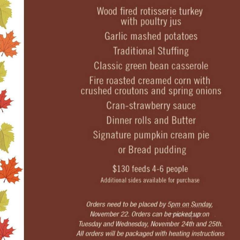 Pier 500 - Hudson, WI menu_pic