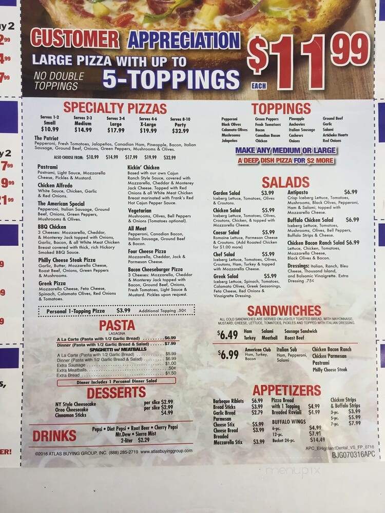 American Pizza Co - Highland, CA menu_pic
