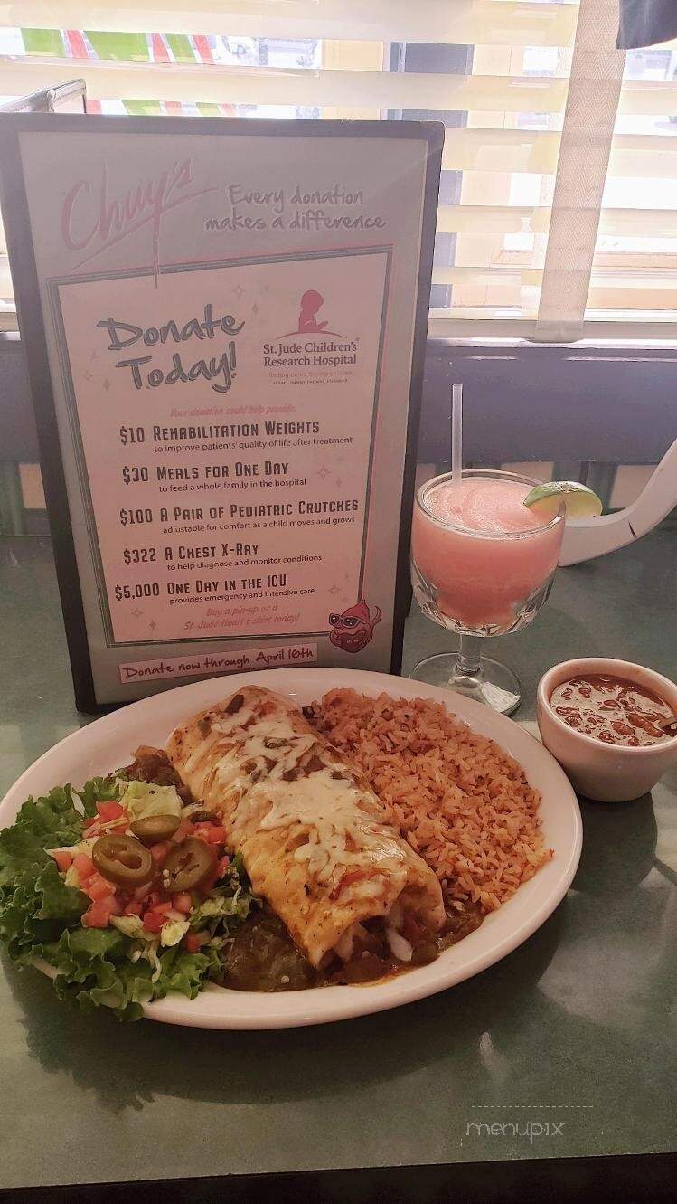 Chuy's - North Little Rock, AR menu_pic
