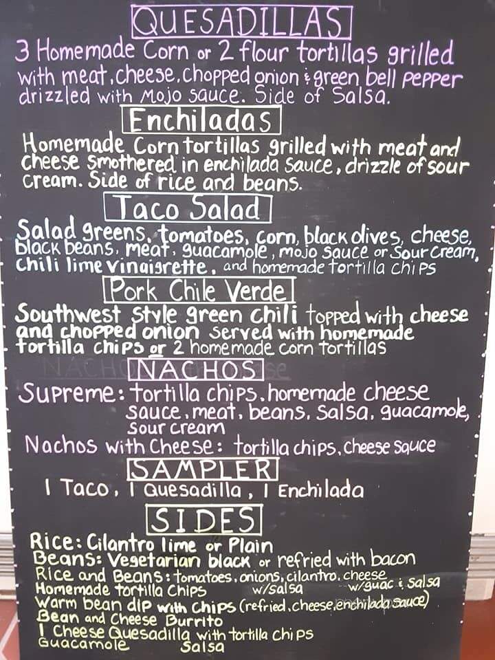 Mojo Taco - Duncannon, PA menu_pic