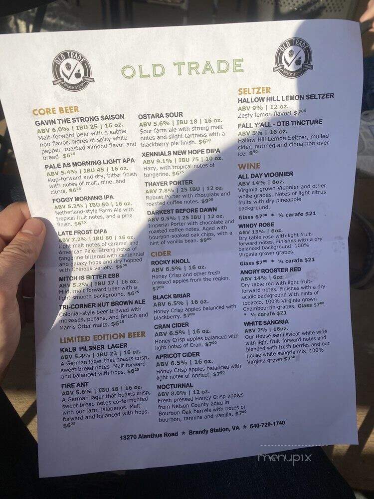 Old Trade Brewery - Brandy Station, VA