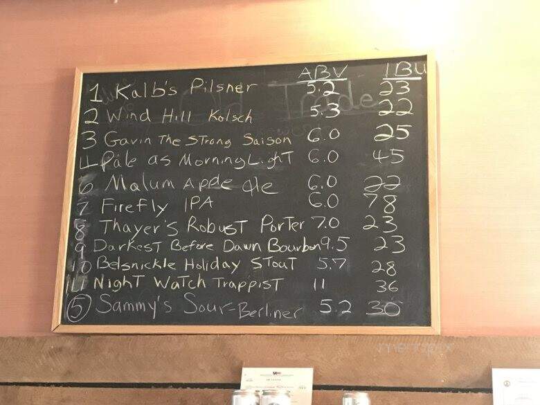 Old Trade Brewery - Brandy Station, VA menu_pic