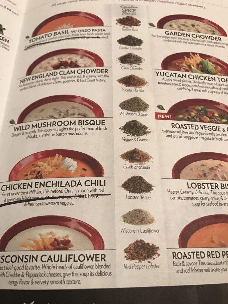 Cafe Zupas - Eagan, MN menu_pic