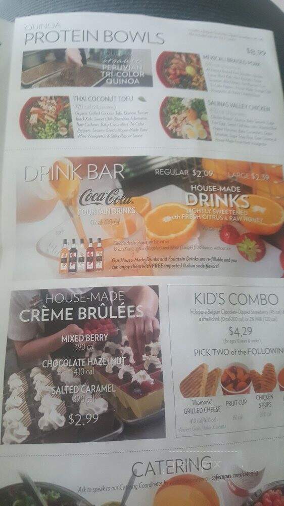 Cafe Zupas - Eagan, MN menu_pic