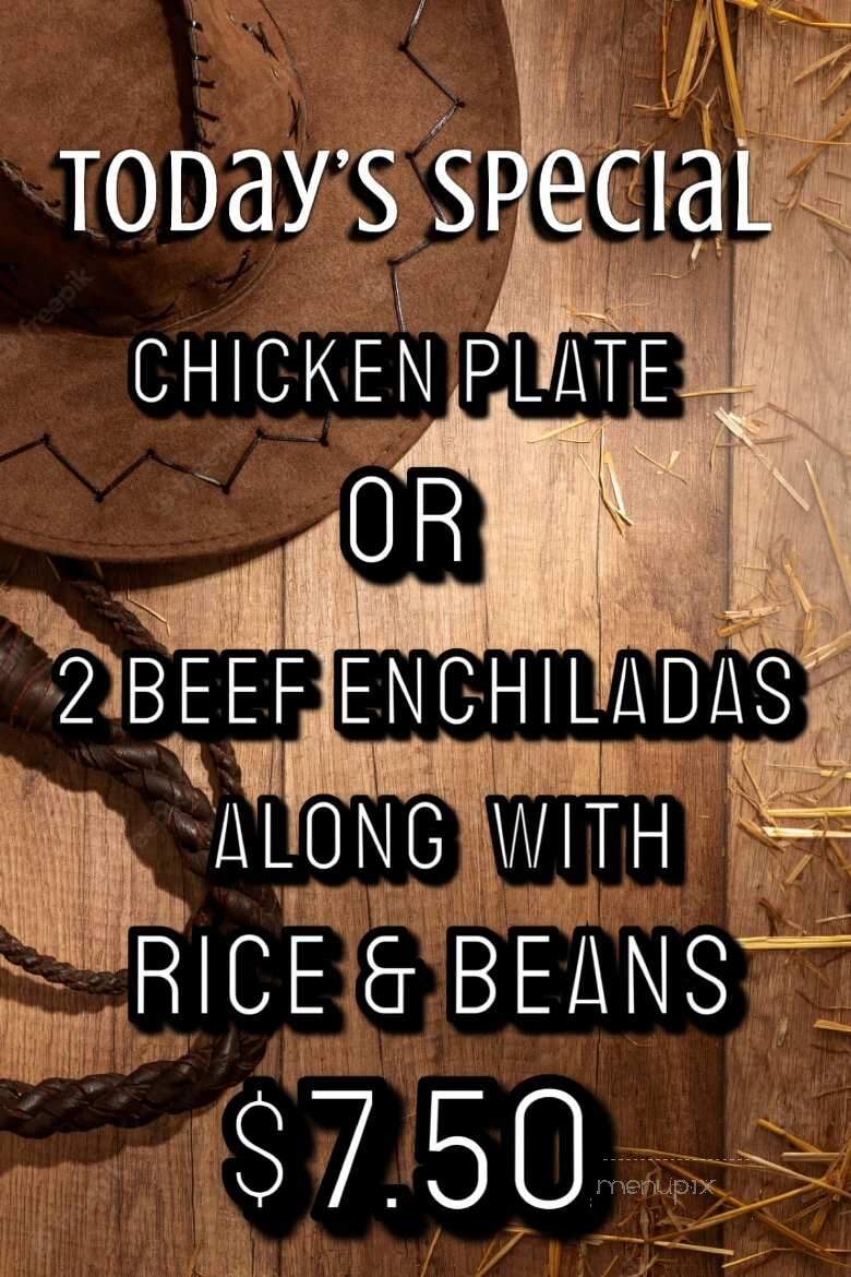 El Rancho - Smithville, TN menu_pic