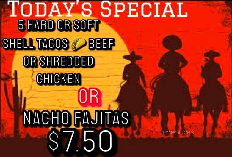 El Rancho - Smithville, TN menu_pic
