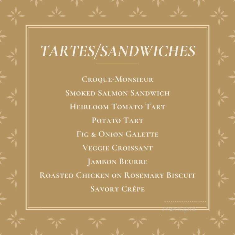 Chez Genese - Greensboro, NC menu_pic
