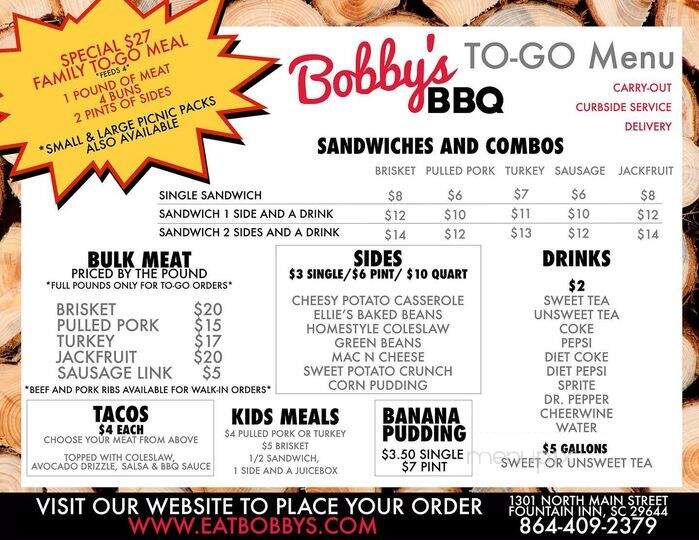 Bobby's BBQ and Catering - Fountain Inn, SC