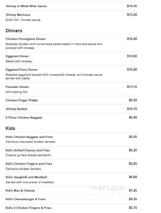 Camila's Pizzeria II - Bensalem, PA menu_pic