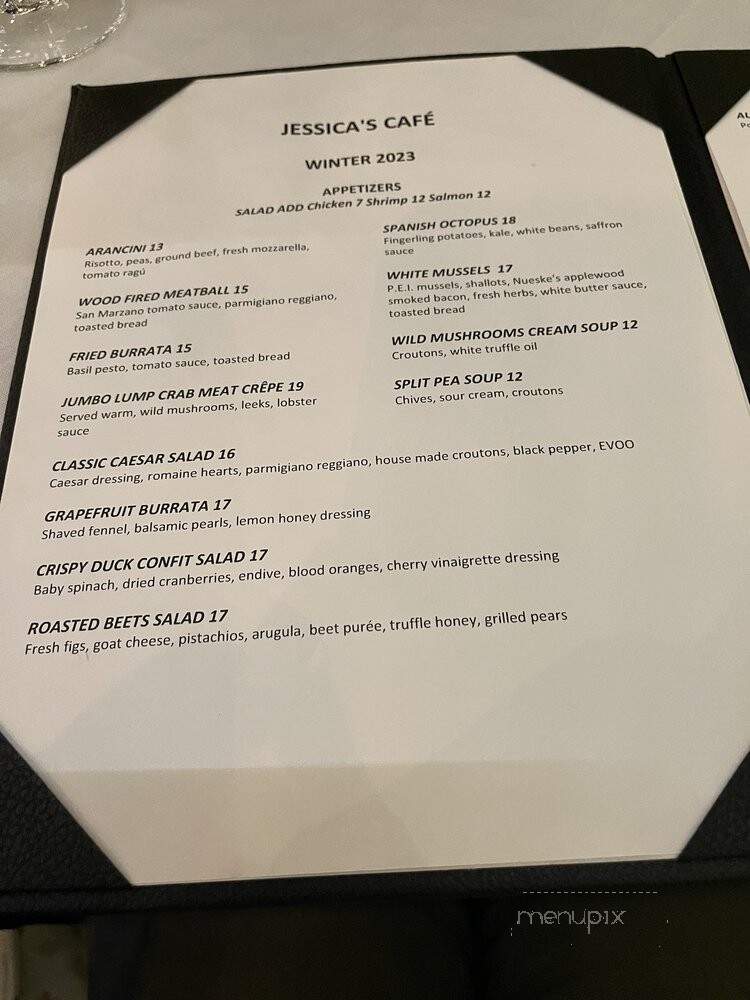Jessica's Cafe - Plainfield, NJ menu_pic