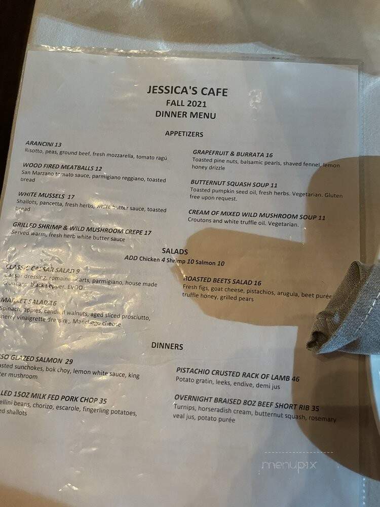 Jessica's Cafe - Plainfield, NJ menu_pic