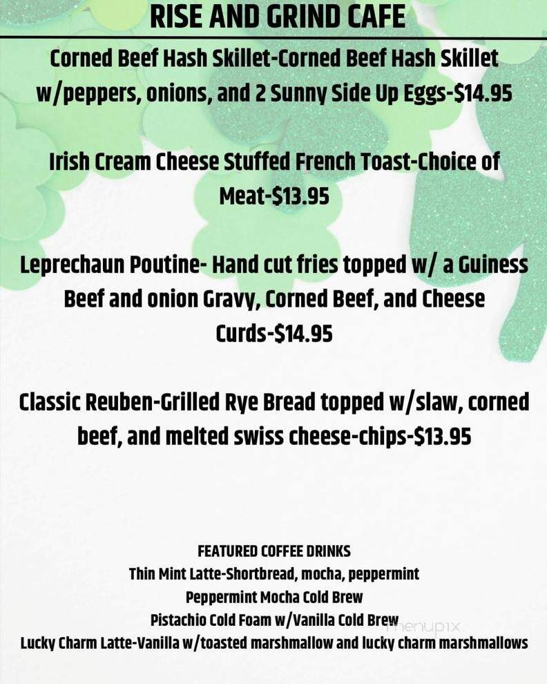 Rise and Grind Cafe - Perkasie, PA menu_pic
