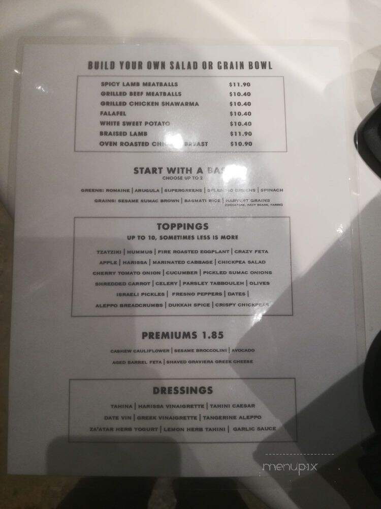 Cava Table - Woodbridge, VA menu_pic