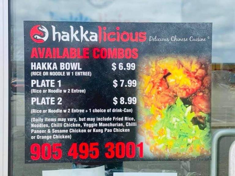 Hakkalicious - Brampton, ON menu_pic