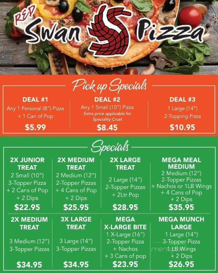 Red Swan Pizza - Brandon, MB menu_pic