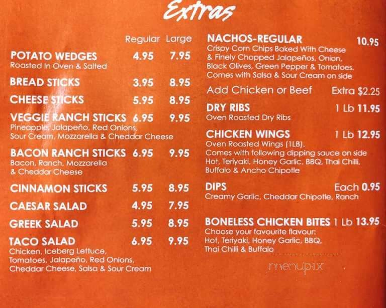 Red Swan Pizza - Brandon, MB menu_pic