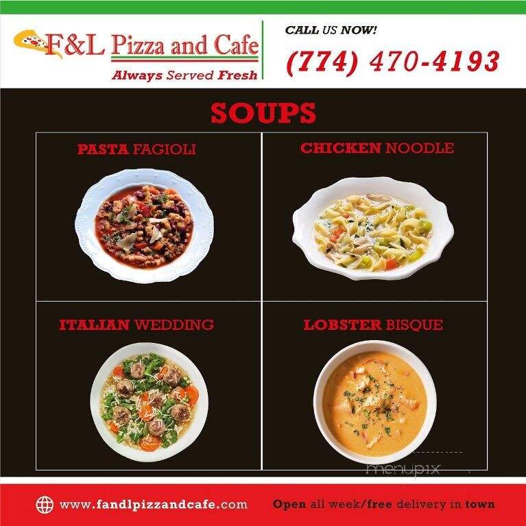 F & L Pizza and Cafe - Hyannis, MA menu_pic