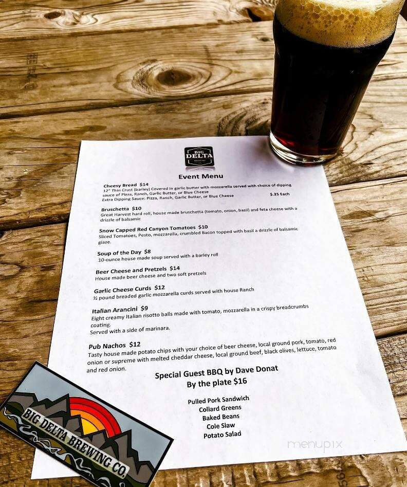 Big Delta Brewing - Delta Junction, AK menu_pic