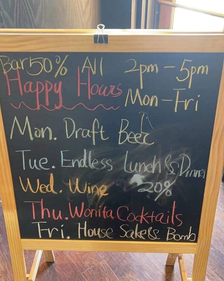 Wonita Sushi and Seafood Bar - Brookfield, WI menu_pic