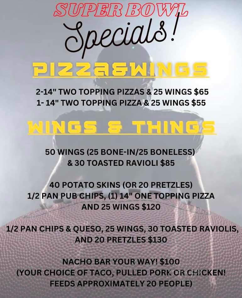 Hubs Pub and Grill - Potosi, MO menu_pic