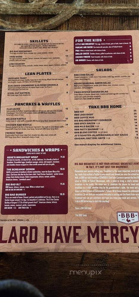 Big Bad Breakfast - Spring Hill, TN menu_pic