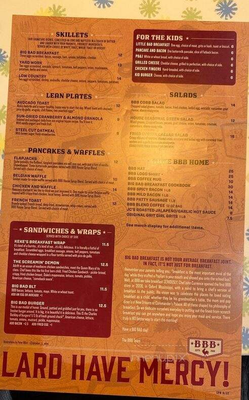 Big Bad Breakfast - Spring Hill, TN menu_pic