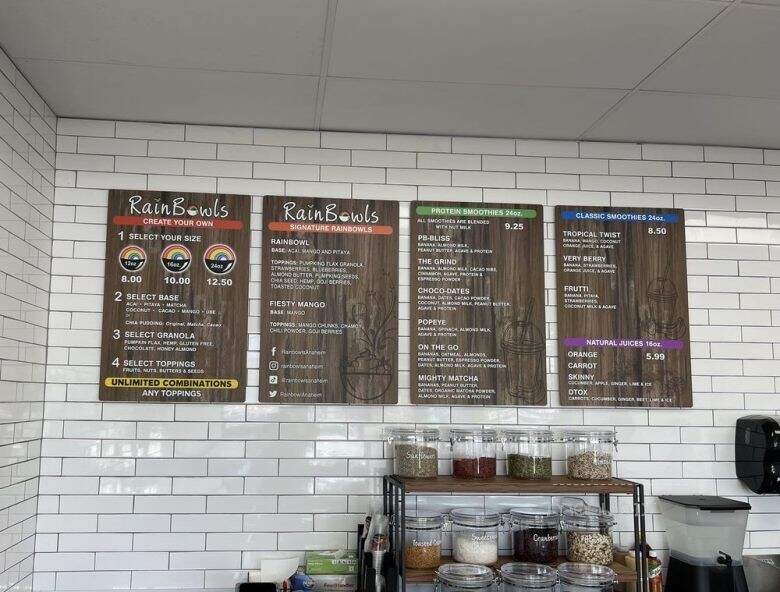 Rainbowls - Anaheim, CA menu_pic
