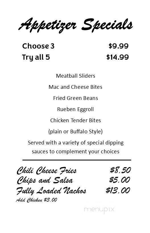 Carl and Martin's Bar - Henderson, NV menu_pic