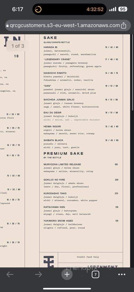 Tonchin LA - Los Angeles, CA menu_pic