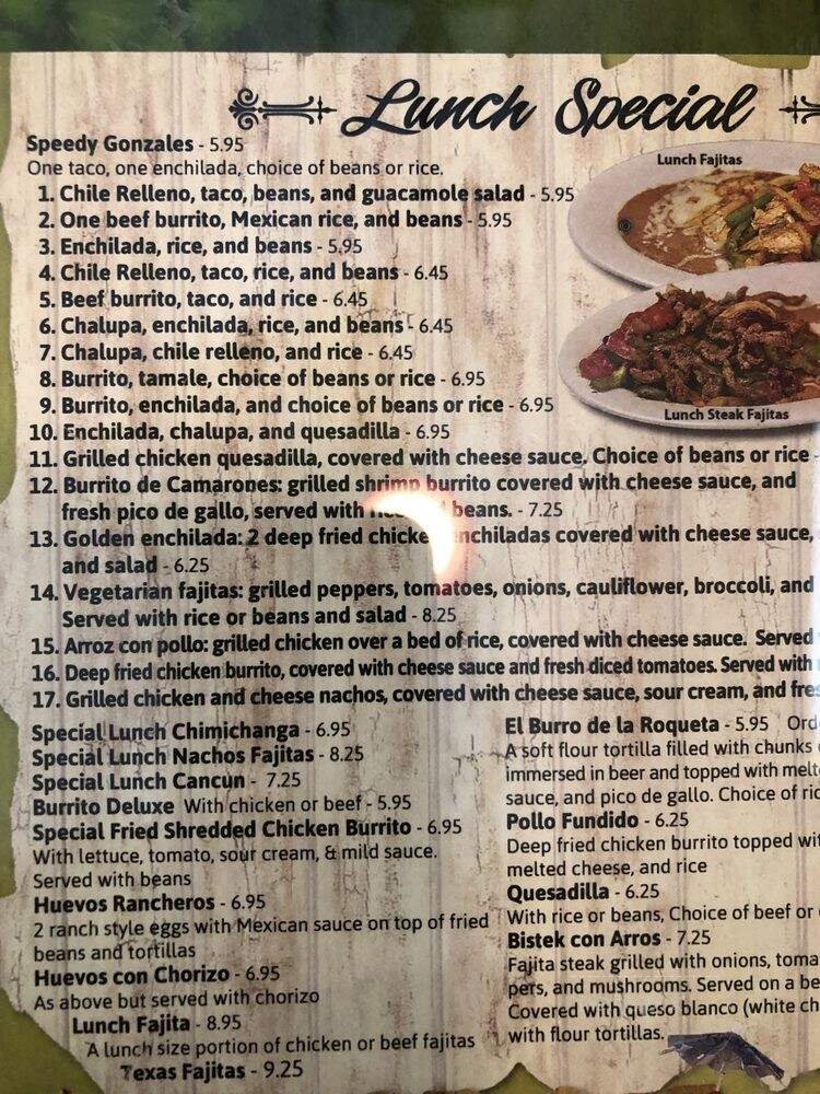 La Hacienda Mexican Restaurant - Avon, IN menu_pic