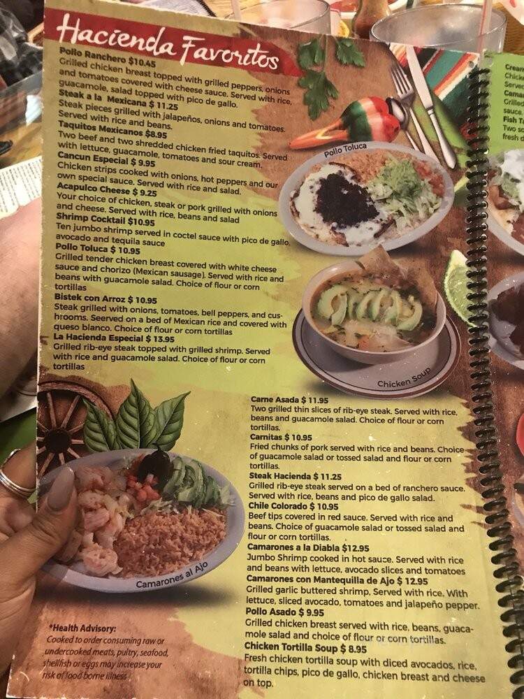 La Hacienda Mexican Restaurant - Avon, IN menu_pic