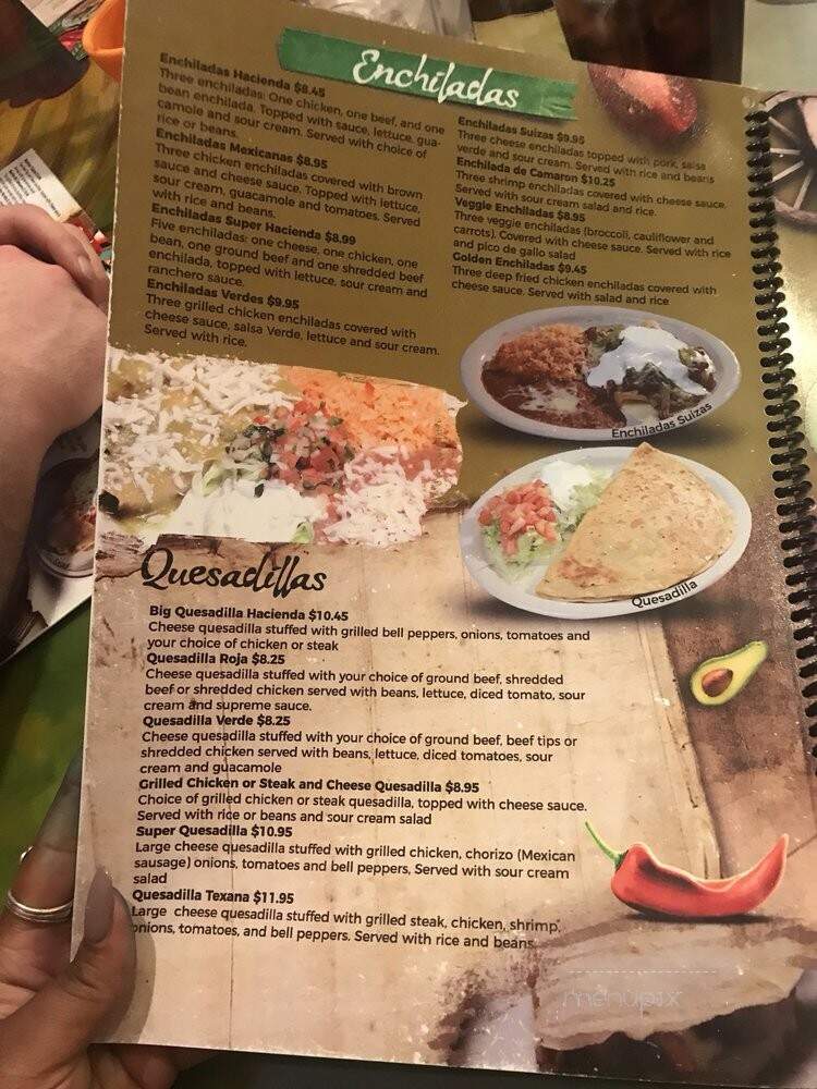 La Hacienda Mexican Restaurant - Avon, IN menu_pic