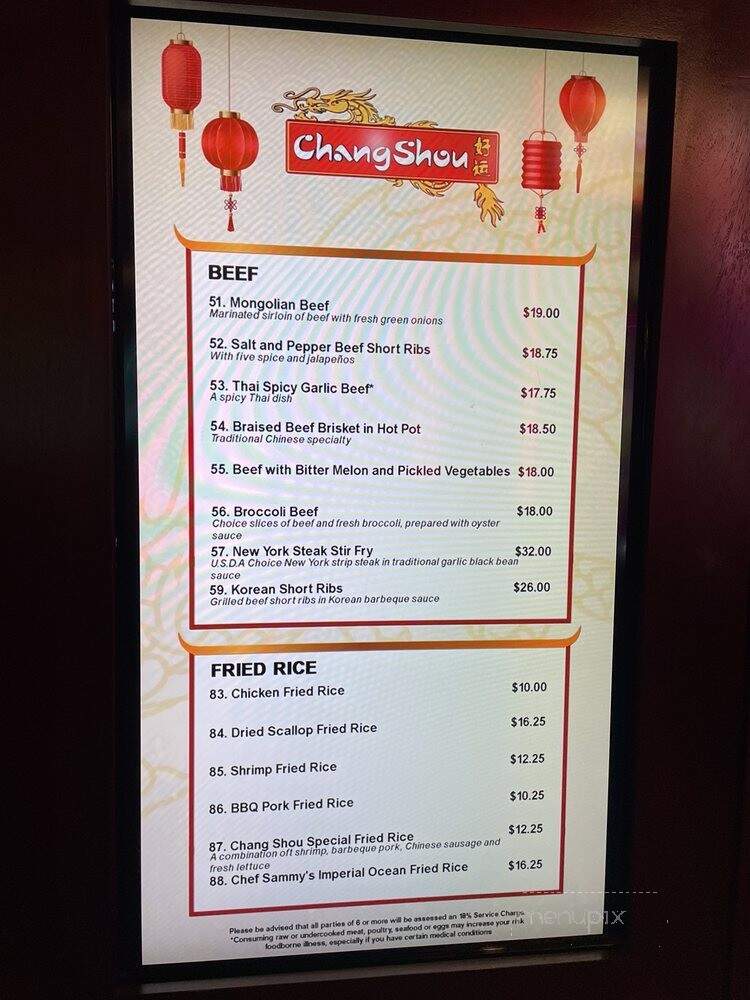 Chang Shou - Brooks, CA menu_pic