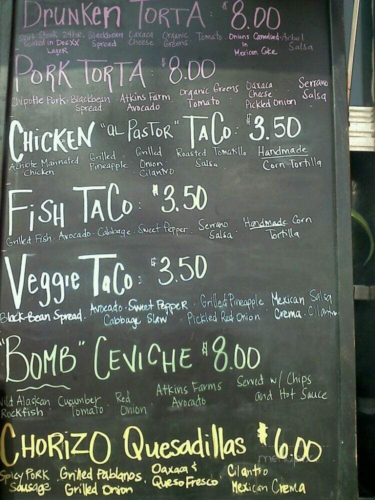 Tamarindo Truck - Orange, CA menu_pic
