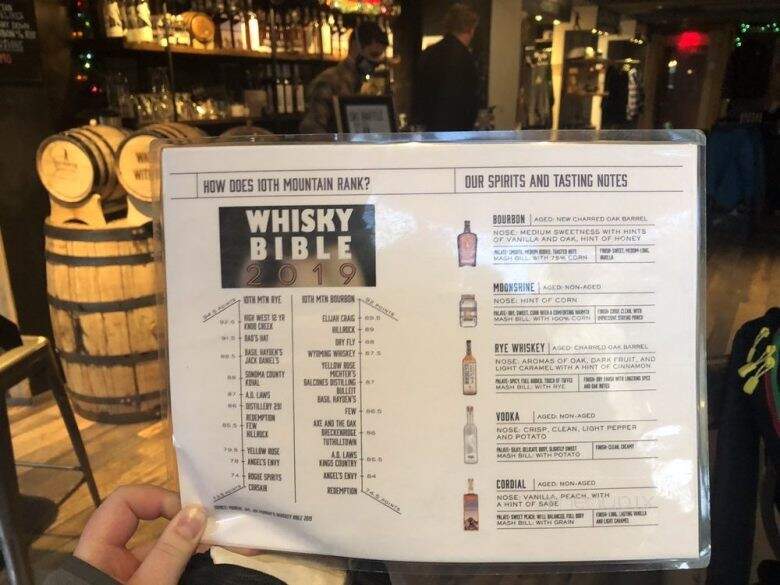 10th Mountain Whiskey Tasting Room - Vail, CO
